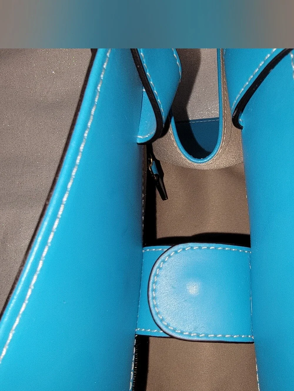 CARBOTTI Borsa Turquoise Leather Satchel Bag